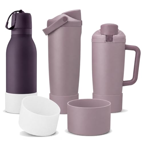 2PCS Silicone Boot for Owala Water Bottle 30oz & 40oz FreeSip Sway & Tumblers (2 Count)