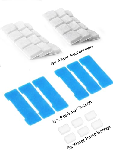 Dog Water Fountain Filter Replacement for 4Gal (18 Count)
