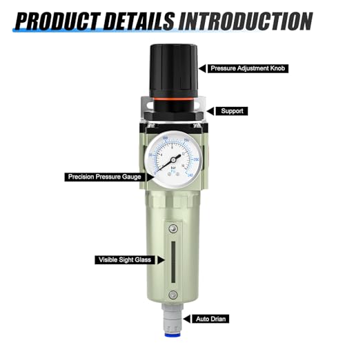 MEANLIN 3 4" NPT Heavy Duty Industrial Grade Air Compressor Moisture Filter