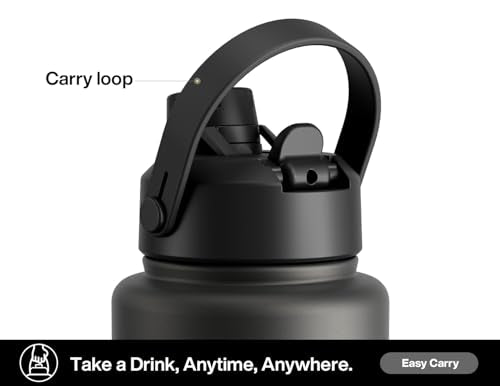 40 oz Insulated Water Bottle with 2