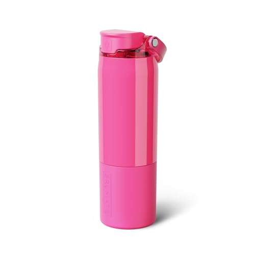 Rise 25oz Water Bottle With 100% Leakproof Covered Silicone Straw