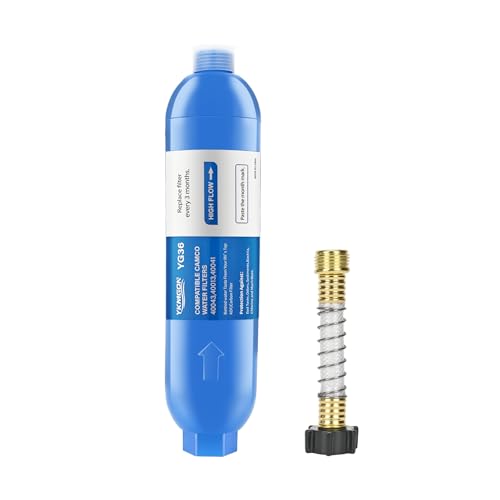 RV Inline Marine Water Filter With Flexible Hose Protector