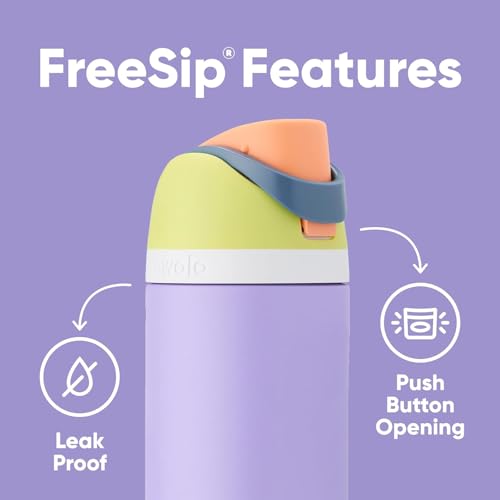 FreeSip Stainless Steel Water Bottle 40 oz Citrus Crush