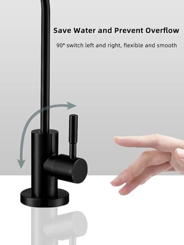 Drinking Water Faucet Matte Black Water Filter Faucet
