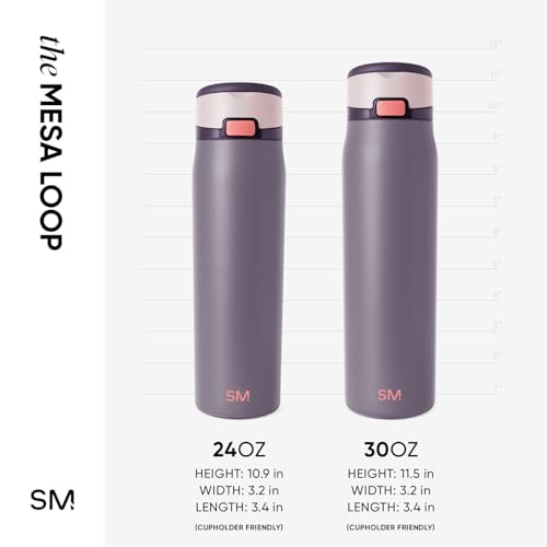 Water Bottle with Straw & Handle