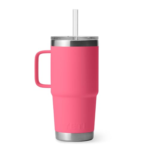 Rambler 25 oz Tumbler with Handle and Straw Lid