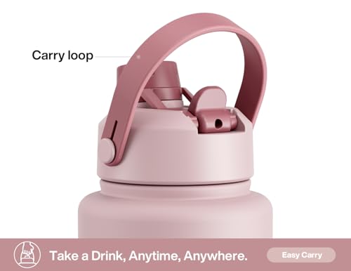 40 oz Insulated Water Bottle with 2