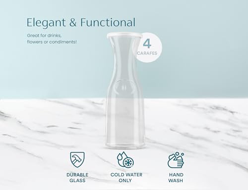 Glass Carafe Mimosa Bar Supplies (4 Count)