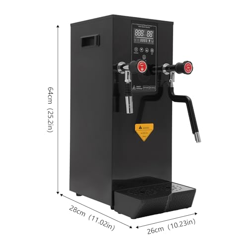 Hot Water Dispenser 3.2Gal Commercial Water Boiler with Cup Temperature Probe & Removable Drip Tray Timing1