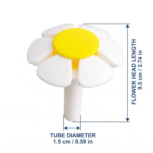 2 Pcs Yellow Pet Water Fountain Nozzle Replacement Yellow Flower for Head for Cat Fountain Automatic Drinking Water Dispenser pet Water Fountain Attachment for Cats