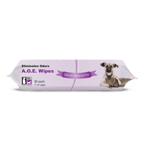 Thornell Animal Odor Eliminator Cat and Dog Wipes (80 Count)