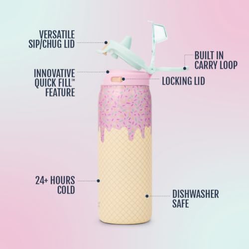 Kids Pop & Fill 18oz Stainless Water Bottle