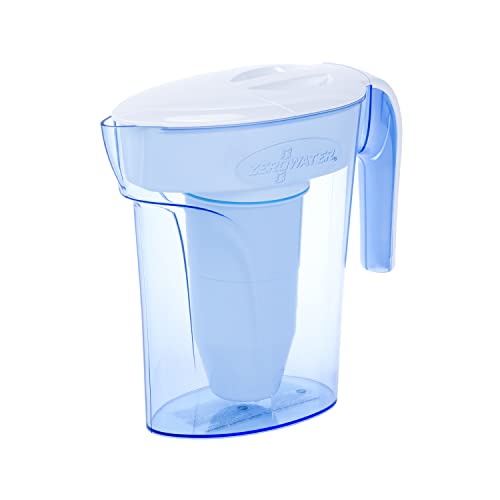 7-Cup 5-Stage Water Filter Pitcher 0 TDS for Improved Tap Water Taste - IAPMO Certified to Reduce Lead, Chromium, and PFOA/PFOS