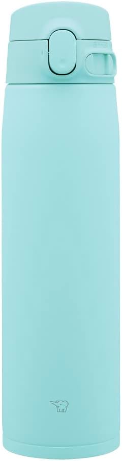 Zojirushi SM-VA72-AM Water Bottle, One-Touch Stainless Steel Mug, Seamless, 24.3 fl oz (720 ml), Mint Blue