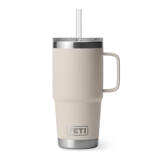 Rambler 25 oz Tumbler with Handle and Straw Lid