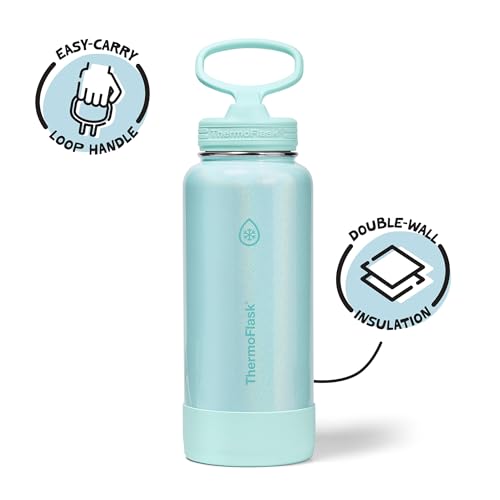 Insulated Water Bottle with Straw Lid