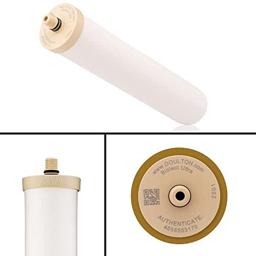 W9123050 ¦ 10" Biotect Ultra ¦ Authentic Drinking Water Ceramic Replacement Candle Element Filter ¦ 2504 ¦ White ¦ NSF Certified ¦ M12 Thread ¦