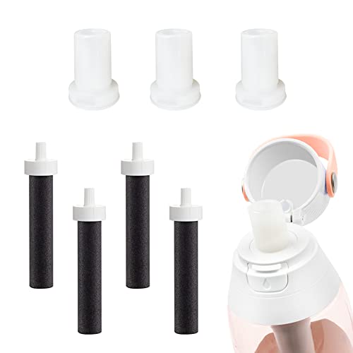 Silicone Mouthpiece & Filter Replacement for Brita Water Bottle (4 Count)