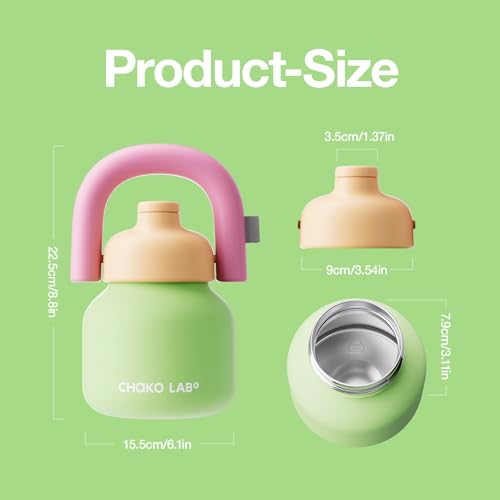 Water Bottle with Straw and Carry Handle 33oz
