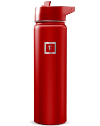 24 oz Wide Mouth Water Bottle with Straw