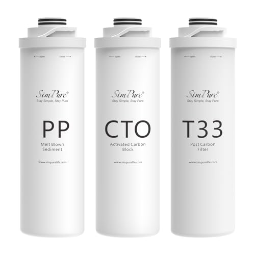 T1-100 & T1-400 6-Month Replacement Water Filter Set, 3 Pack (3 Count)