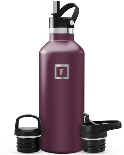 32 oz Narrow Mouth Water Bottle with 3 Lids