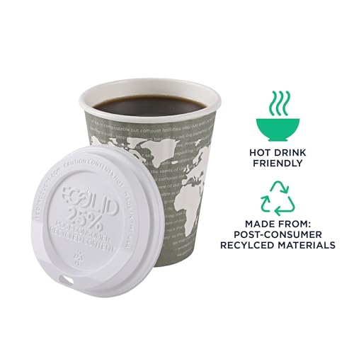 Eco Products Ecolid Recycled Large Coffee Cup Lids