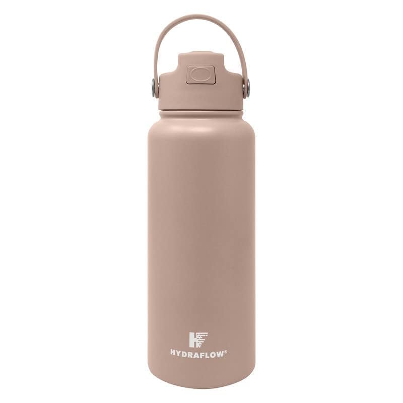 Hybrid Triple Wall Vacuum Insulated Water Bottle with Flip Straw