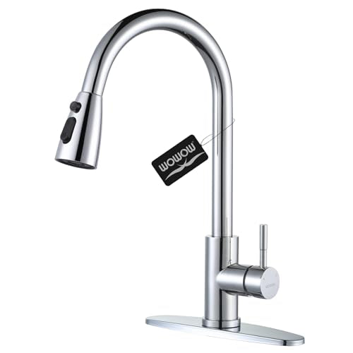 Chrome Kitchen Faucet with Sprayer
