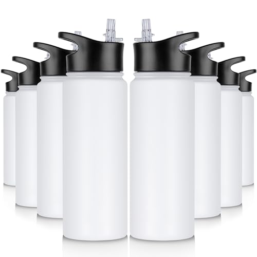 24 oz Insulated Water Bottle Bulk 8 Pack (8 Count)