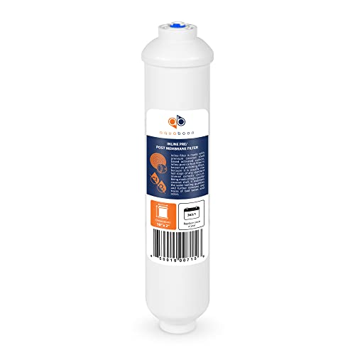 T33 Inline Post Activated Carbon Water Filter for Refrigerator (4 Count)