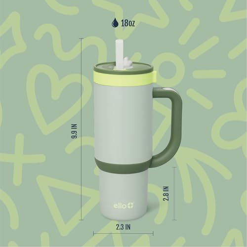 Oasis 18oz Insulated Stainless Steel Kids Tumbler with Straw
