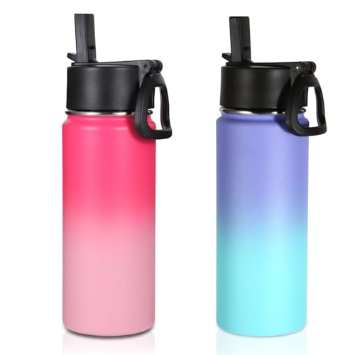 16 OZ Kids Water Bottle Bulk 2 Pack (2 Count)