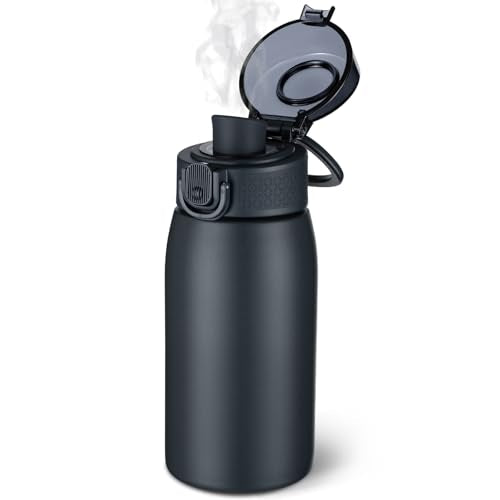 Insulated Water Bottle 12 oz with Dustproof Lid