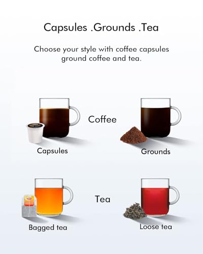 3-in-1 Single Serve Coffee Maker, 50oz Fast Brew Tea & Coffee Machine