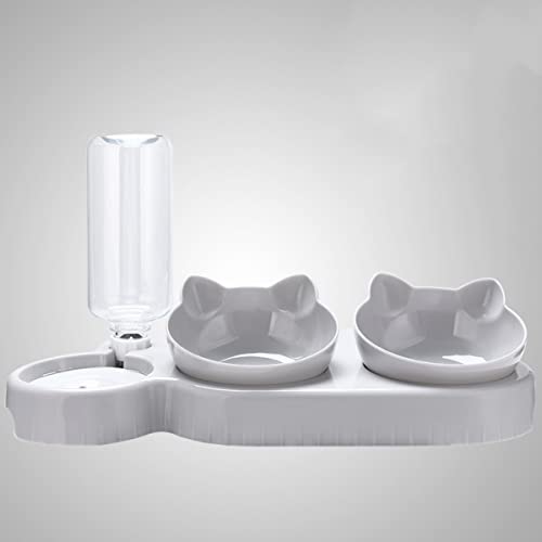 Triple Cat Bowls for Food and Water