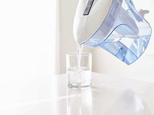 10-Cup Ready-Pour 5-Stage Water Filter Pitcher 0 TDS for Improved Tap Water Taste - IAPMO Certified to Reduce Lead, Chromium, and PFOA/PFOS