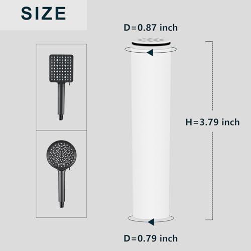 2 Pack Water Filter Compatible with Cobbe Handheld Shower Head. (2 Count)
