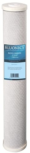 55W UV + Sediment & CTO Carbon Replacement Filter Set for our Well Water System 2.5"x20" (2 Count)