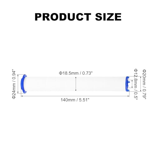 12 Pcs Shower Head Filter 5.5 Inch PP Cotton Filter Cartridge Replacement High