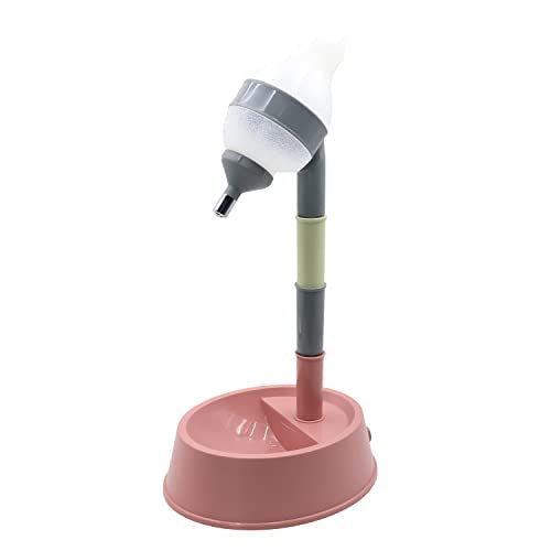 Pet Standing Water Dispenser Cat Dog Standing Bowl with Detachable Pole Automatically Feeding Water Height Adjustable