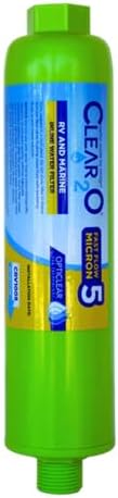 CLEAR2O CRV1005-3 RV & MARINE INLINE WATER FILTERS - 3 Pack Eliminates Sulfur Taste, Odors, and Contaminants for Fresh, Clean Drinking Water