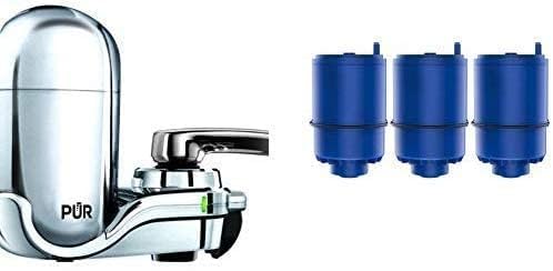 Faucet Mounted Water Filtration System with 4 Filters (4 Count)