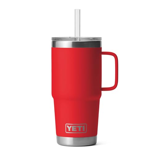 Rambler 25 oz Tumbler with Handle and Straw Lid