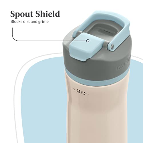 Clybourn Chill Stainless Steel FreeFlow Filter Water Bottle with AUTOSEAL