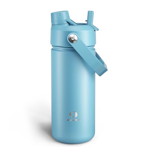 Insulated Water Bottle with Straw Stainless Steel Water Bottle