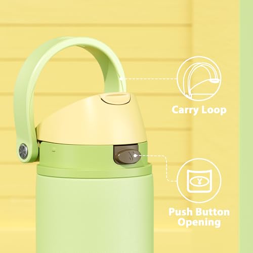 24 oz Insulated Water Bottle with Straw