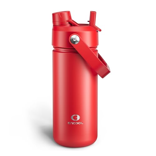 Insulated Water Bottle with Straw Stainless Steel Water Bottle