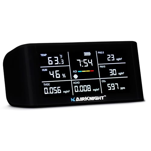 AirKnight Premium Indoor Air Quality Monitor Indoor & Air Quality Sensor. VOC Detector