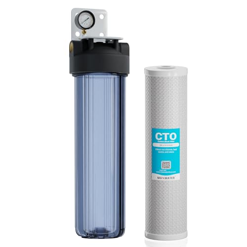 20 x 4.5 Whole House 1 Stage CTO Coconut Shell Carbon Block Water System w